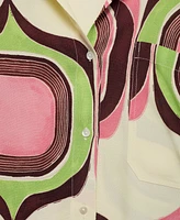Mango Women's Geometric Print Blouse