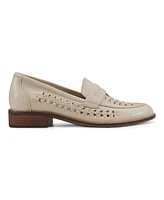 Earth Women's Ella Woven Slip-On Penny Loafers