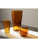 Orrefors Reed Low Vase