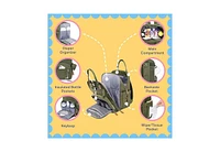 iniuniu Baby Diaper Bag Backpack, Unisex Bags Girls, Waterproof Travel