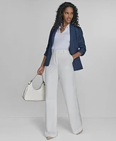 Calvin Klein Women's Faux Denim 3/4 Sleeve Jacket
