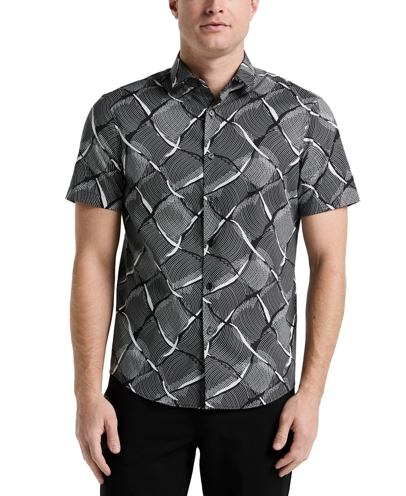 Perry Ellis Men's Regular-Fit Linework Shirt