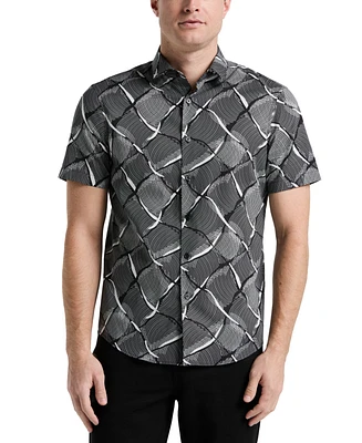 Perry Ellis Men's Regular-Fit Linework Shirt