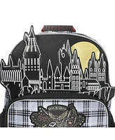 Harry Potter Hogwarts Tartan Crest 16” Kid's Backpack For School And Travel
