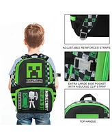 Minecraft Alpha Creeper 16" Sports Backpack and Gym Bag