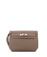 Pre-Owned Hermes 25 Kelly Depeches Pouch Togo