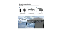 7 x 7 Feet Pop-up Canopy Tent with Carry Bag and 4 Stakes