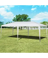 Outdoor Gazebo, Canopy with Sturdy Steel Frame, Easy Assembly Large Shelter for Sunshading, Lightweight and Easy Carriage Rain Shelter, Ideal for Pati