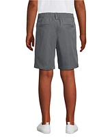 Lands' End Big Boys School Uniform Active Performance Chino Shorts Above the Knee