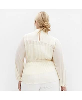 City Chic Plus Cross Lane Shirt