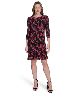 Tommy Hilfiger Women's 3/4-Sleeve Jersey Shift Dress