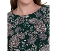 Tommy Hilfiger Women's 3/4-Sleeve Jersey Shift Dress