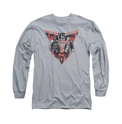 Batman V Superman Men's Batlle For Gotham Long Sleeve Adult Tee / T-Shirt