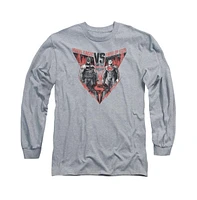 Batman V Superman Men's Batlle For Gotham Long Sleeve Adult Tee / T-Shirt