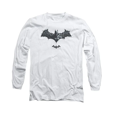 Batman Big & Tall Arkham Origins Bat Of Enemies Long Sleeve Adult Tee / T-Shirt