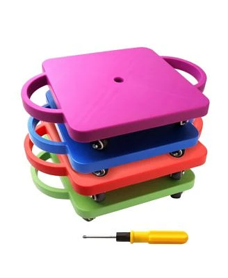 Gse Games Sports Expert Floor Scooter Board With Handles Sitting Scooter For Kids Indoor Play Fun Scoot Board Several Colors Available