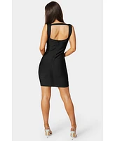 Bebe Women's Open Back Bandage Short Dress