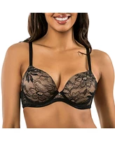Parfait Women's Luxlacy Lace T-Shirt Bra, Black, 40H