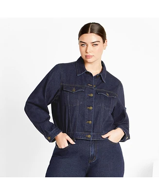 City Chic Plus Denim Jojo Jacket