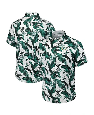 Tommy Bahama Men's Green Bay Packers Sunnyvale Blooms Camp Button-Up Shirt