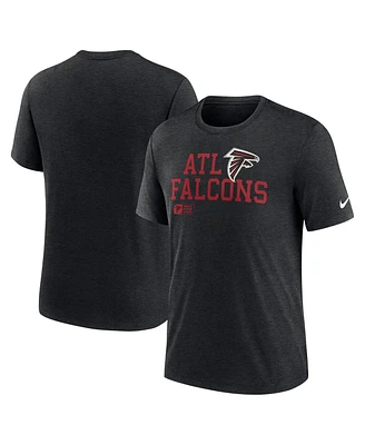 Nike Men's Black Atlanta Falcons Overlap Lockup Tri-Blend T-Shirt