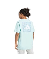Adidas Men's Aqua Juventus Jersey Hook T-Shirt