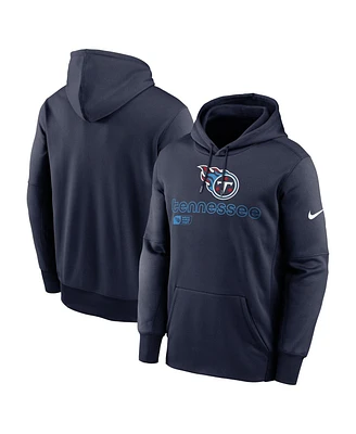 Nike Men's Navy Tennessee Titans Performance Pullover Hoodie