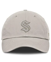 Fanatics Men's Gray Seattle Kraken Authentic Pro Road 2 Adjustable Hat