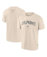 Fanatics Men's Cream Miami Dolphins Elements Weathered Tonal Future Ground T-Shirt