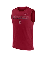Nike Men's Cardinal Stanford Primetime Tricode Legend Performance Tank Top