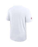 Nike Men's White Kansas City Chiefs Sideline Uv Performance Coach T-Shirt