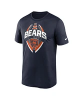 Nike Men's Navy Chicago Bears Big Tall Primetime Legend Icon Performance T-Shirt