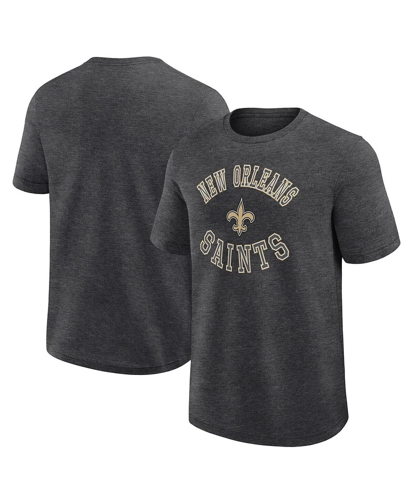 Logo Athletic Men's Heather Charcoal New Orleans Saints Success T-Shirt