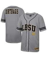 Colosseum Men's Gray Cal State Long Beach the Free Spirited Baseball Jersey
