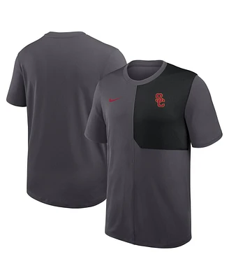 Nike Men's Anthracite Usc Trojans 2025 Sideline Uv Performance Coach T-Shirt
