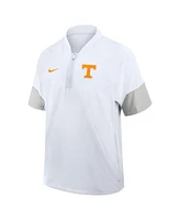 Nike Men's White Tennessee Volunteers 2025 Sideline Short Sleeve Quarter-Zip Coach Jacket
