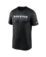 Nike Men's Black Baltimore Ravens Sideline Legend Performance T-Shirt