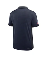 Nike Men's Navy Denver Broncos Sideline Victory Stripe Performance Polo Shirt