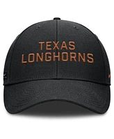 Nike Men's Black Texas Longhorns Rise Practice Adjustable Hat