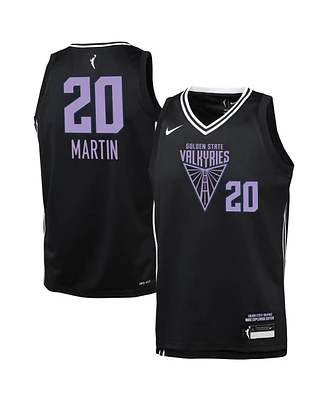 Nike Big Boys and Girls Kate Martin Eclipse Black Golden State Valkyries Explorer Edition Player Jersey