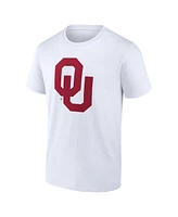 Fanatics Men's White Oklahoma Sooners Primary Logo T-Shirt