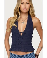 Edikted Women's Larissa Scrunch Halter Top