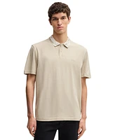 Boss by Hugo Men's Relaxed-Fit Cotton-Pique with Collar Artwork Polo Shirt