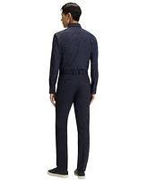 Boss by Hugo Men's Printed Performance-Stretch Slim-Fit Dress Shirt