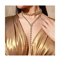 Sohi Crystal Multi-Layer Necklace