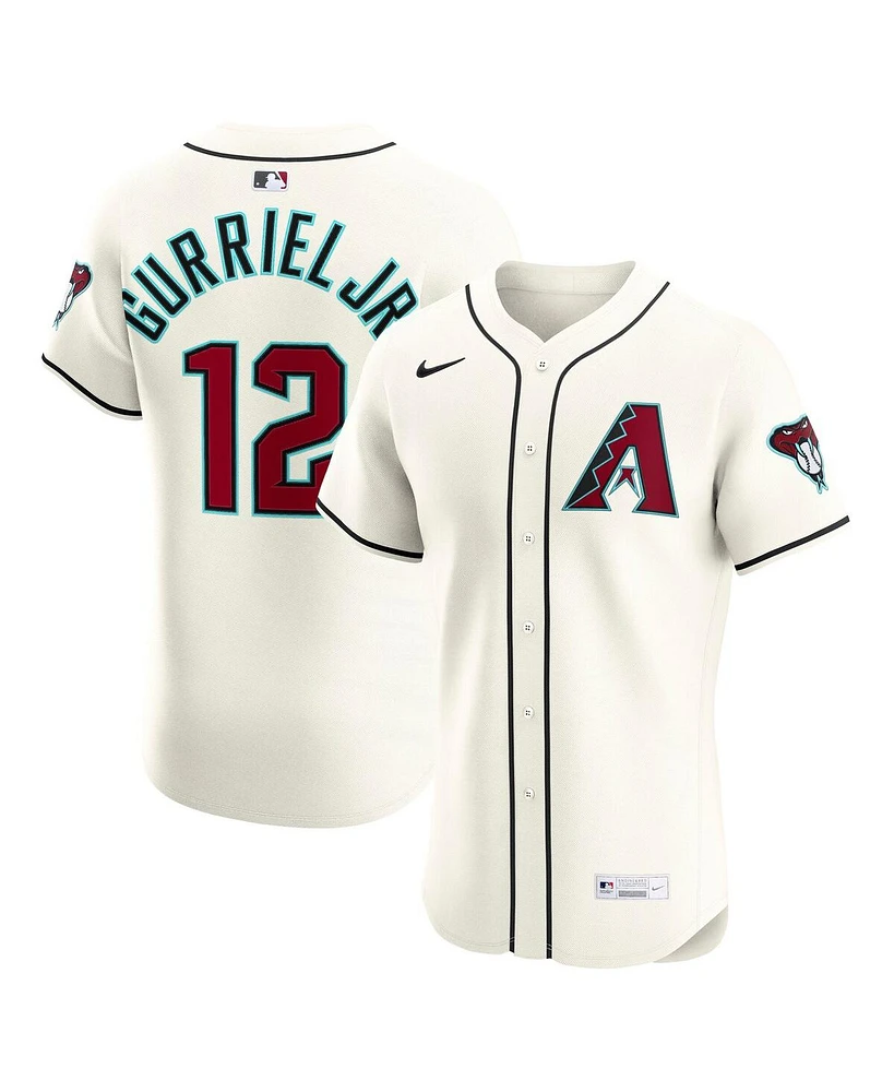 Nike Men's Lourdes Gurriel Jr. Cream Arizona Diamondbacks Home Elite Jersey