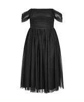 City Chic Plus Lulu Midi Dress