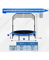 Plexalife Mini Trampoline for Adults - Rebounder Exercise Fitness Indoor/Outdoor Trampoline