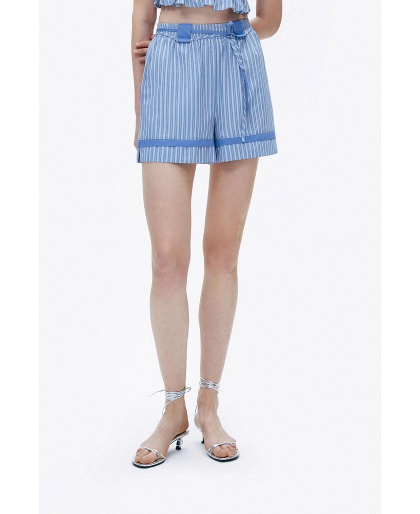 Nocturne Women's Lace-Up Mini Shorts