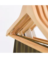WeThinkStorage 20pk Premium Wood Hotel Quality Regular Hanger - Natural